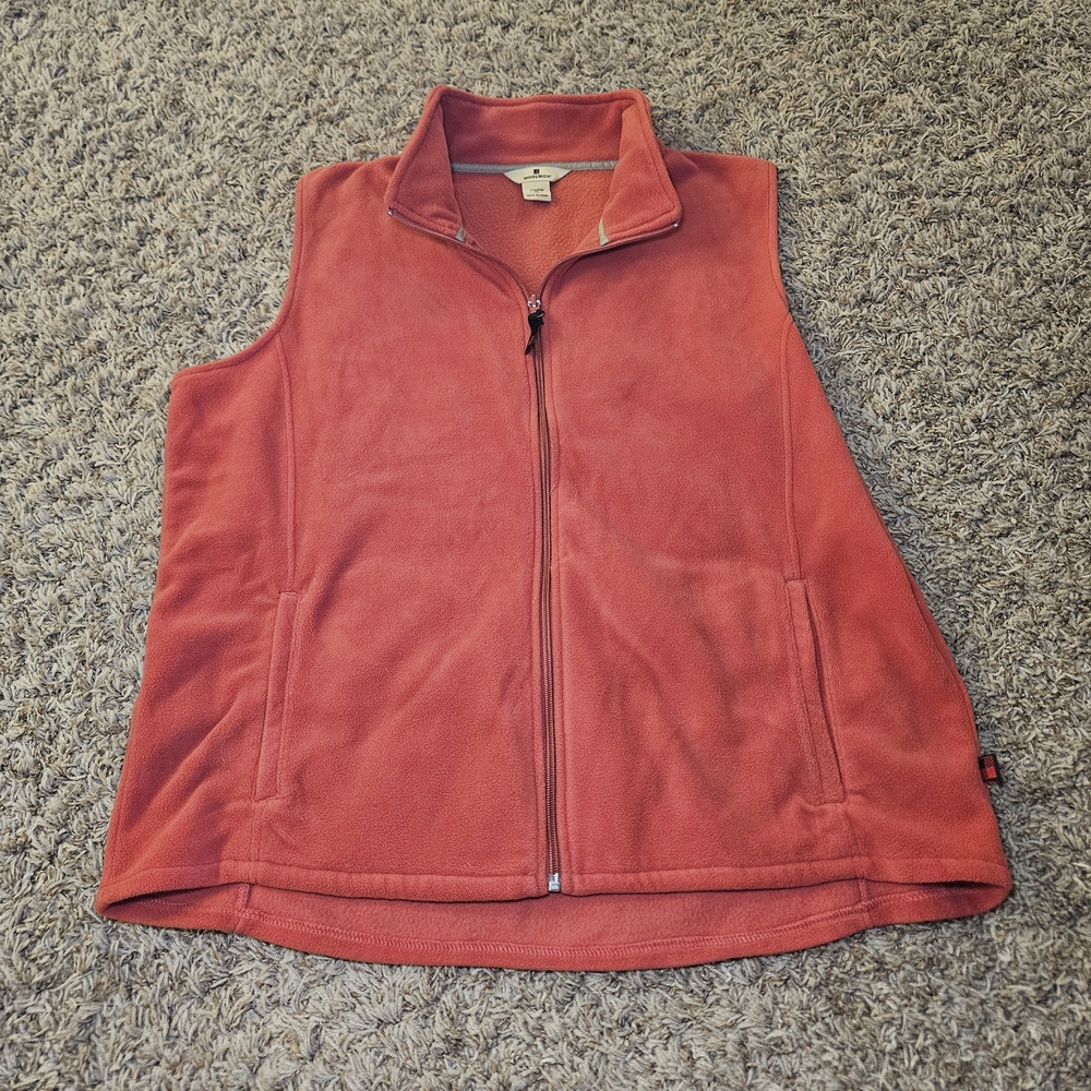 Woolrich Fleece Vest Full Zip‎ Soft RubyWomen's XL Polyester 18011